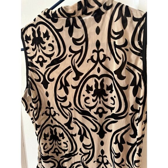 Women’s size x-large tan & black abstract bodysuit - Picture 8 of 9